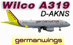 Wilco A319 Germanwings D-AKNS (repaint)