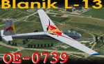 Blaník L-13 OE-0739 (repaint) FS2004 / FSX