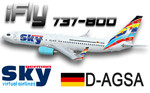 iFly B737-800 German Sky Airlines D-AGSA (repaint) FS2004