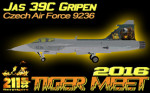 Alphasim/Jas 39C Gripen CEF 9236 (Tiger Meet 16 repaint) FS2004