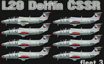 L29 Delfín ČSSR fleet v.3 (repaint) FS2004 / FSX / P3D