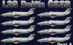 L29 Delfín ČSSR fleet v.4 (repaint) FS2004 / FSX / P3D