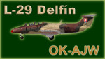 L-29 Delfín Blue Sky Service OK-AJW (repaint) FS200 / FSX / P3D