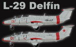 L-29 Delfín OM-SLK , OM-JLP (repaint) FS2004 / FSX