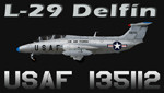 L29 Delfín USAF-135112 (fiktivní repaint) FS2004 / FSX / P3D