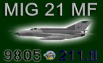 MIG-21MF CEF retro 9805 (repaint) FSX / P3D