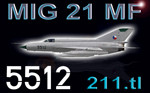 MIG-21MF CEF retro 5512 (repaint) FSX / P3D