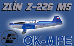 Zlín Z-226 MS OK-MPE (repaint) FS2004 / FSX