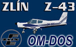 Zlín Z-43 OM-DOS (repaint) FS2004 / FSX