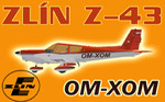 Zlin Z-43 OM-XOM (repaint) FS2004 / FSX